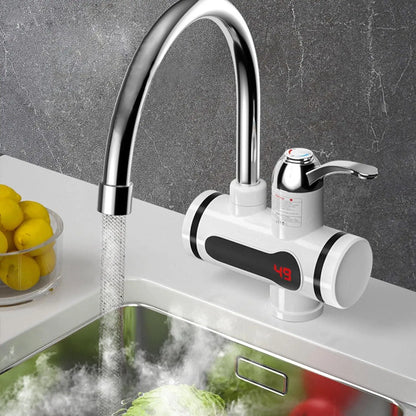 Electric water heater and tankless hot water tap for kitchen, compact instant hot faucet, suitable for fast water heating.