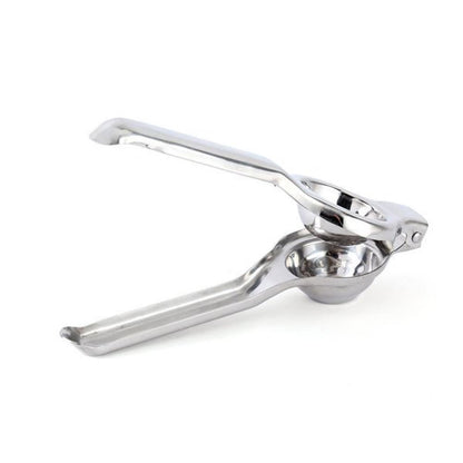 Wukusy stainless steel lemon squeezer kitchen tool with handles for easy juicing and citrus extraction.