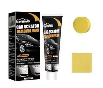 Pair of 13373 car scratch removal wax creams in a pack of 2, designed to help restore vehicle paint and remove minor scratches.