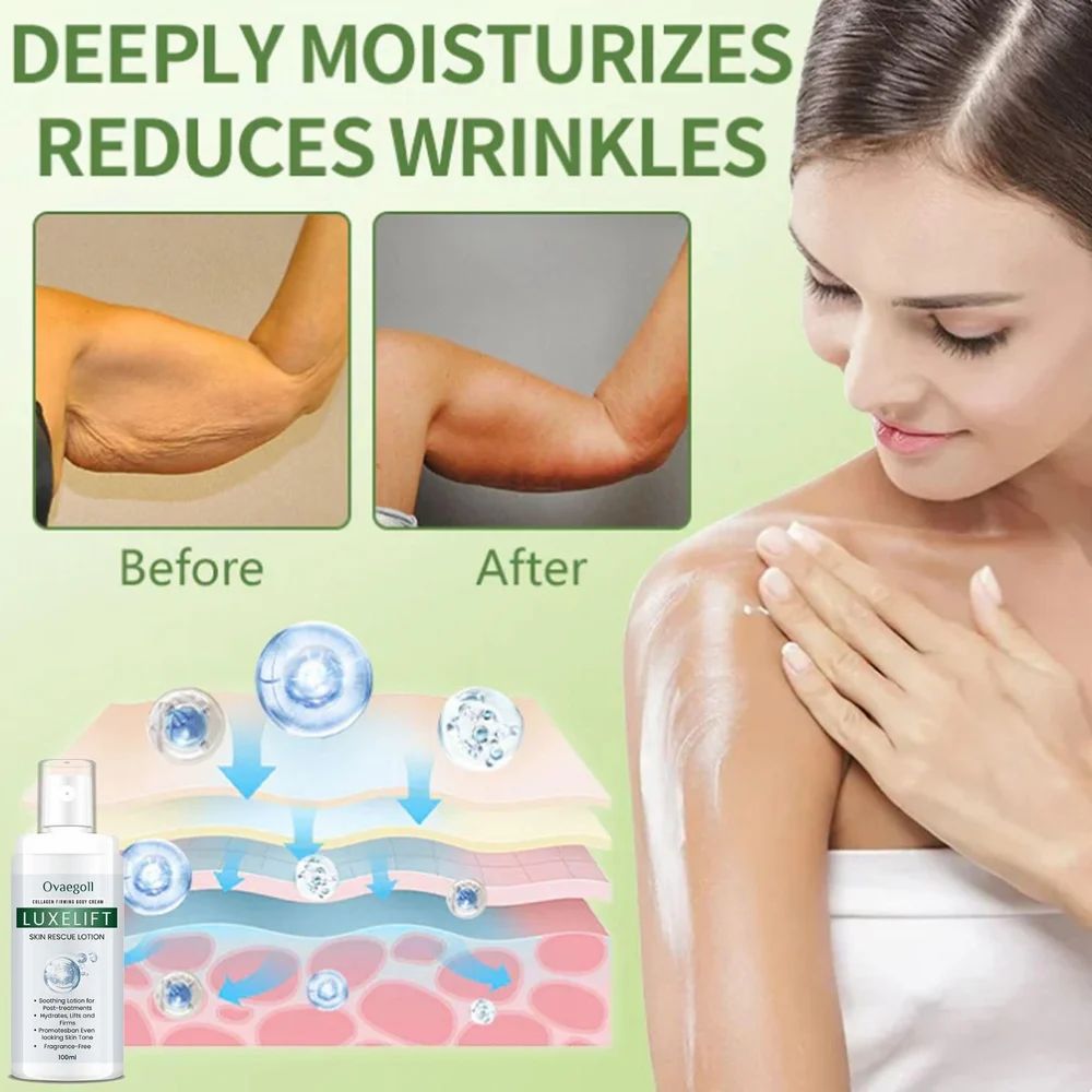 Celebrity LuxeLift Collagen Firming Body Cream 100ML, a moisturizing cream in a multicolor tube, shown in a pack of two.