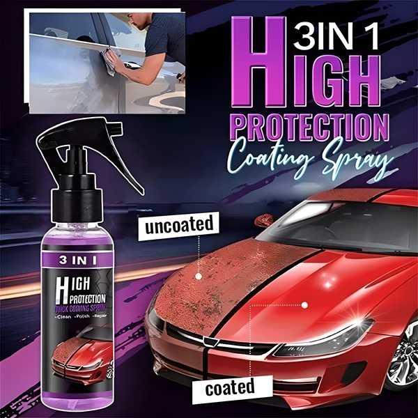 Set of 2 1361 hydrophobic nano coating spray for car, motorcycle, and boat polishing, providing scratch protection and shine.