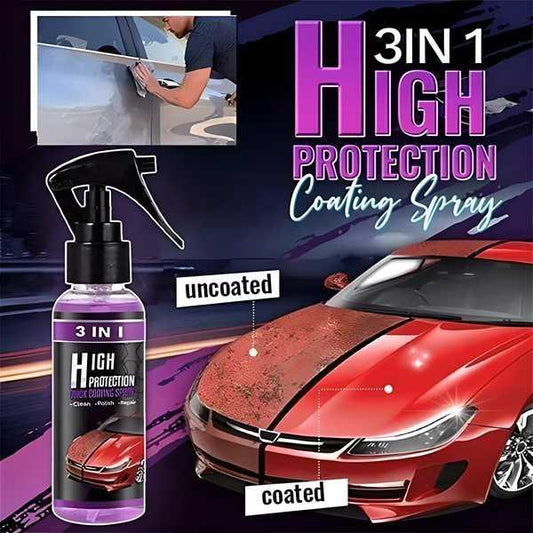 Set of 2 1361 hydrophobic nano coating spray for car, motorcycle, and boat polishing, providing scratch protection and shine.