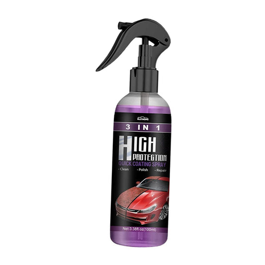 Pair of 1361 hydrophobic nano coating spray bottles for car, motorcycle, and boat polishing and scratch protection, pack of 2.