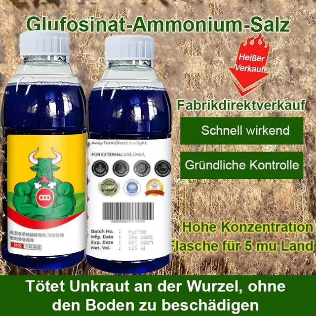 Two garden sprayers filled with high-concentration Glufosinate herbicide for all crops, branded 1361, in a pack of two.