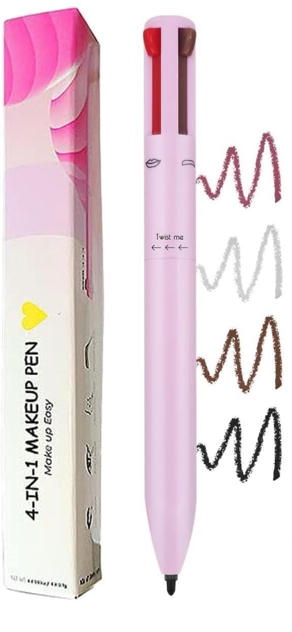 Multicolor Touch Up 4-in-1 Makeup Pen by 1361, versatile makeup kit with multiple applicators for touch-ups and blending.