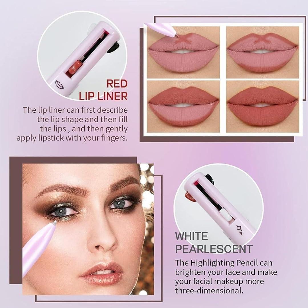 Multicolor Touch Up 4-in-1 Makeup Pen from 1361, a versatile makeup kit with multiple applicators for on-the-go touch-ups.