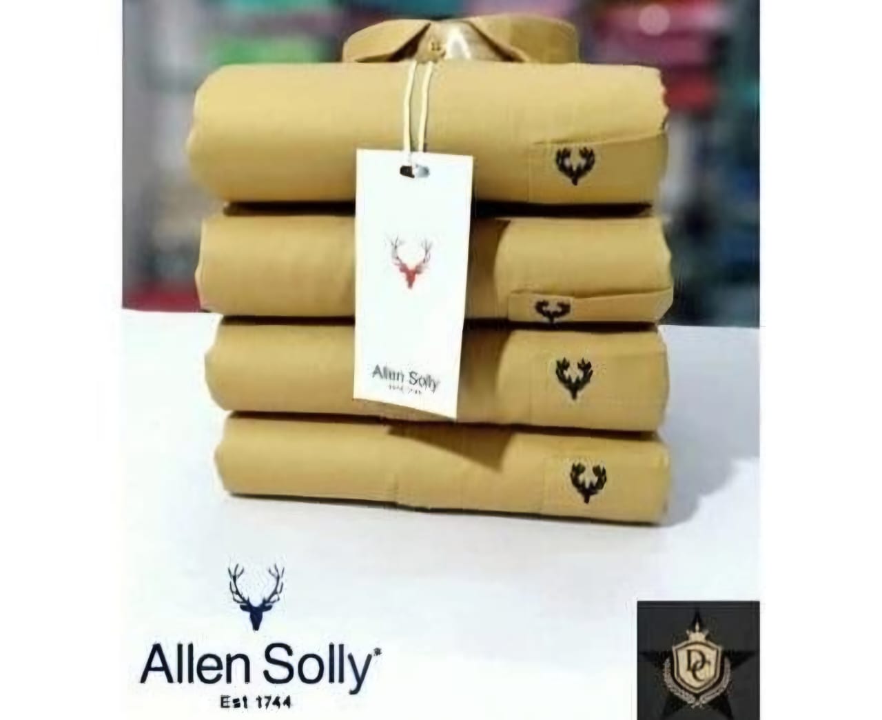 Yellow men's cotton full-sleeves shirt from 1394, casual men's shirt with a button-up front and collar.