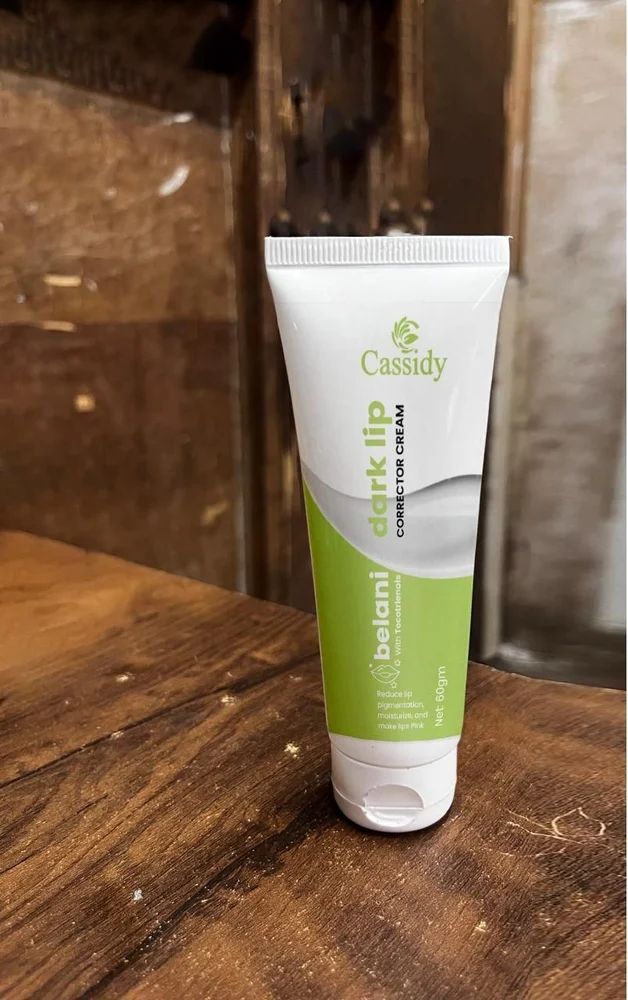 Cassidy Dark Lip Corrector Cream in a 60g jar, a skincare cream designed to even out lip tone and improve appearance.