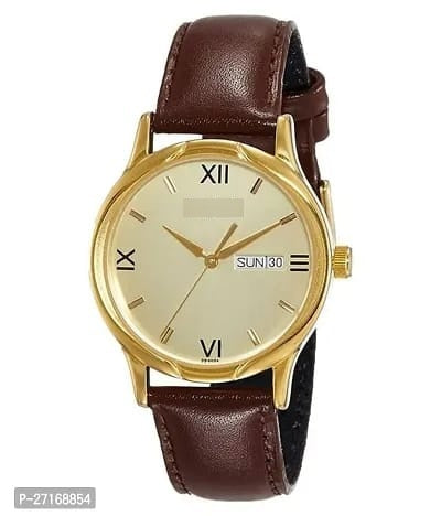 Men's analog watch by 14358 with a round dial, black leather strap, and silver-tone case, stylish and classic timepiece.
