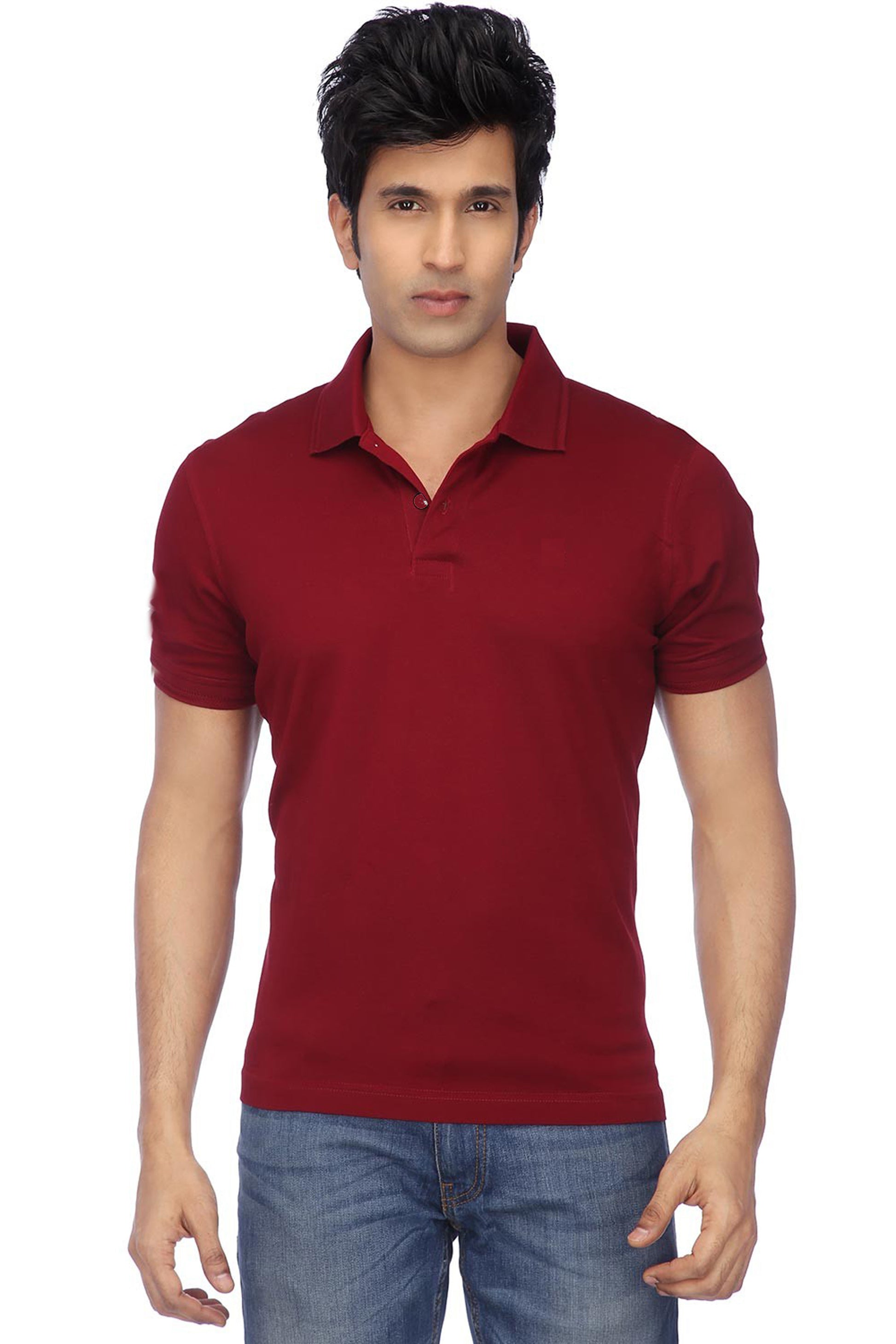 Pack of two men's Ketex cotton blend polo t-shirts with half sleeves in multicolor, ideal for casual wear.