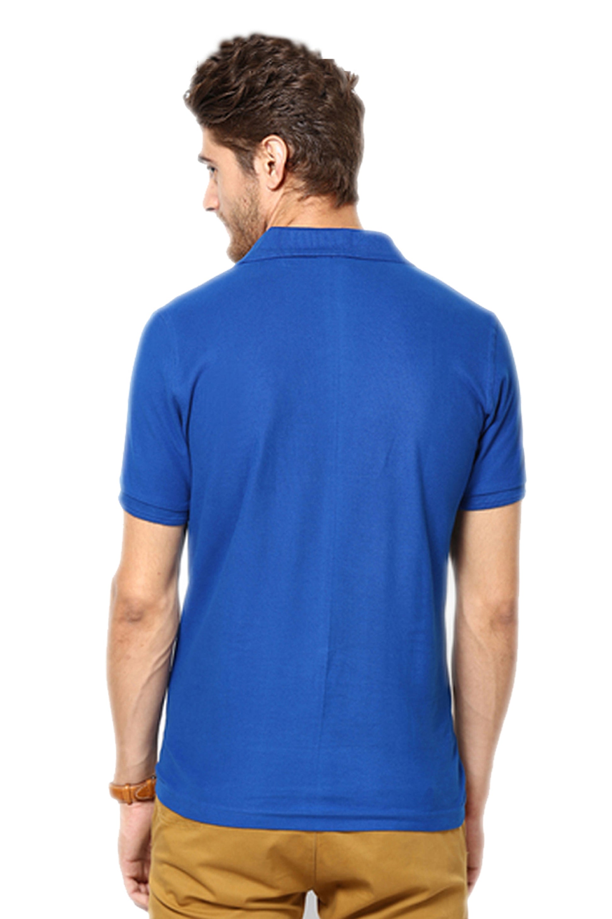Set of two men's Ketex cotton blend half-sleeve polo T-shirts in multicolor, casual t-shirt style, 14398 brand.