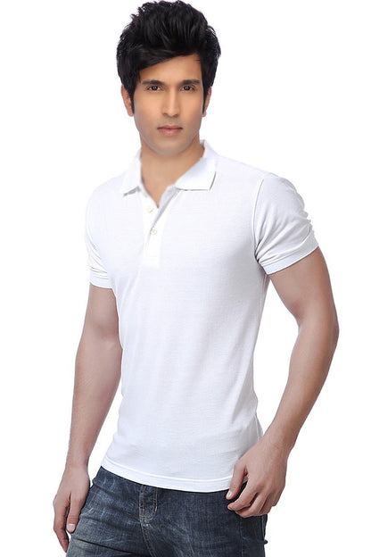 Set of five men's Ketex cotton blend half-sleeve polo T-shirts in multicolor, 14398 brand, shown in size 2XL.