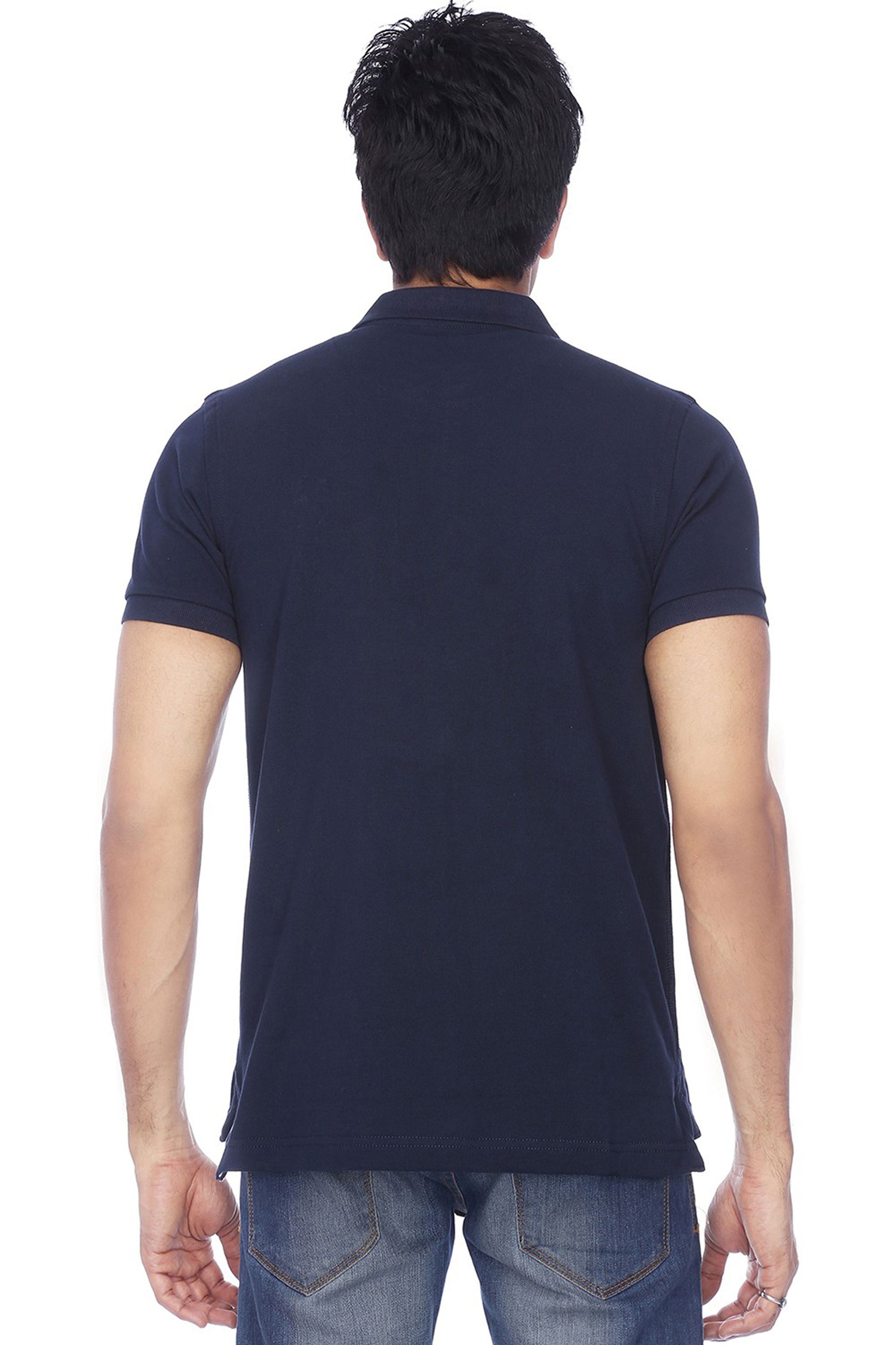 Two multicolor men's cotton blend half-sleeve polo T-shirts from Ketex, 14398 brand, in 2XL size, pack of 2.