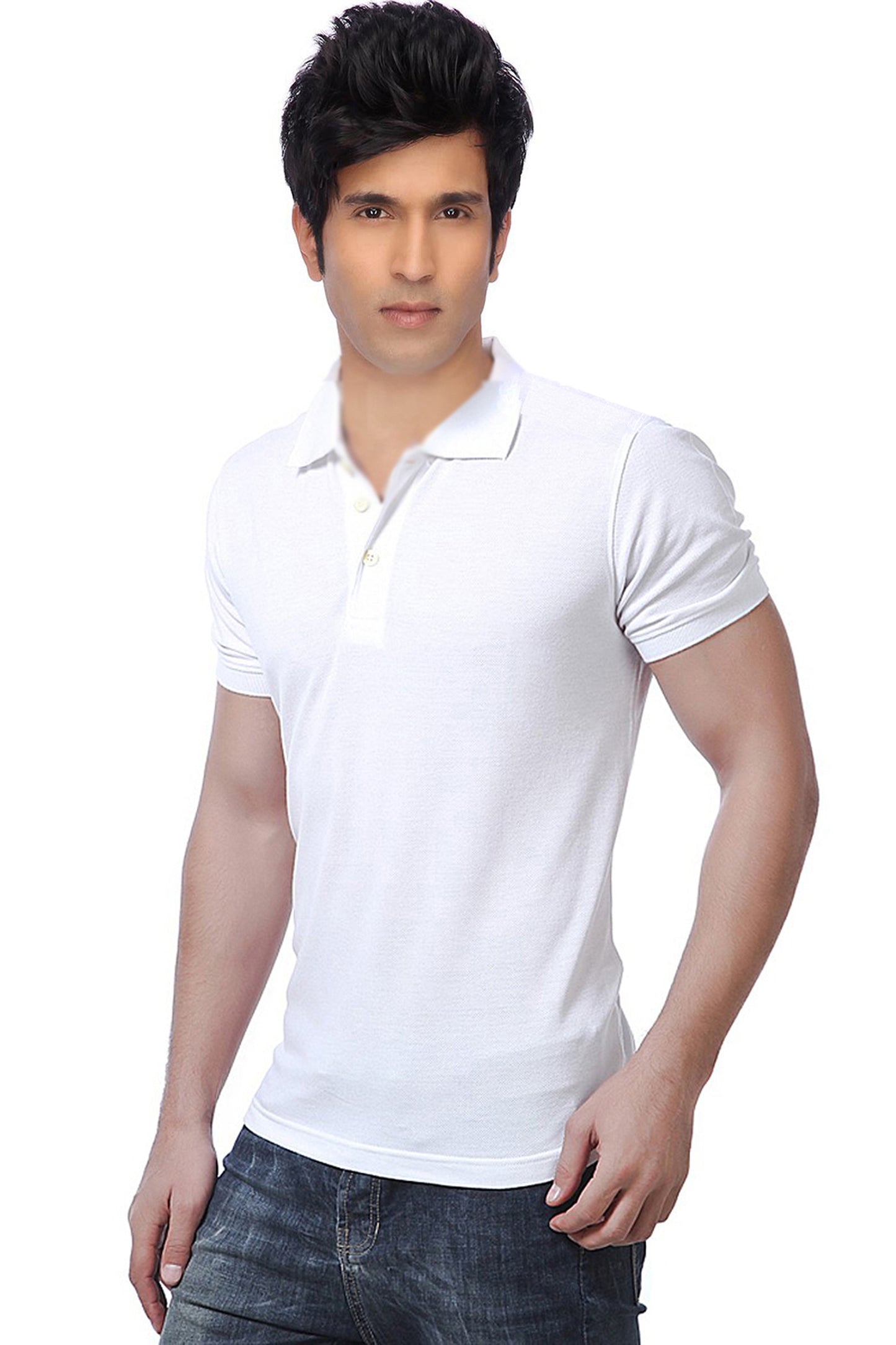 Pack of 2 men's Ketex cotton blend half-sleeve polo T-shirts in multicolor, 2XL size, casual and comfortable style.