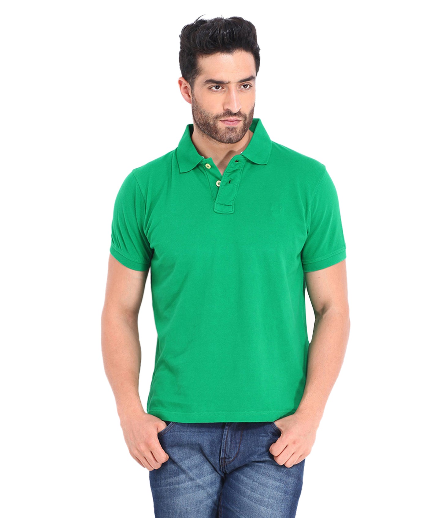 Pack of two men's Ketex cotton blend half-sleeve polo shirts in multicolor, 2XL, casual T-shirts for everyday wear.