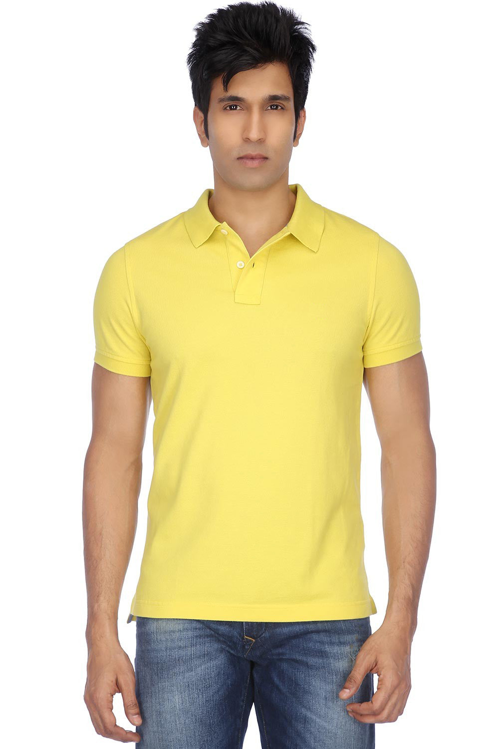 Set of two men's Ketex cotton blend polo T-shirts with half sleeves in multicolor, size 2XL.