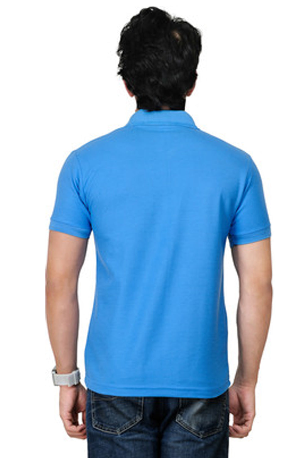 Set of two men's Ketex cotton blend half-sleeve polo t-shirts in multicolor, 2XL size, casual and comfortable fit.