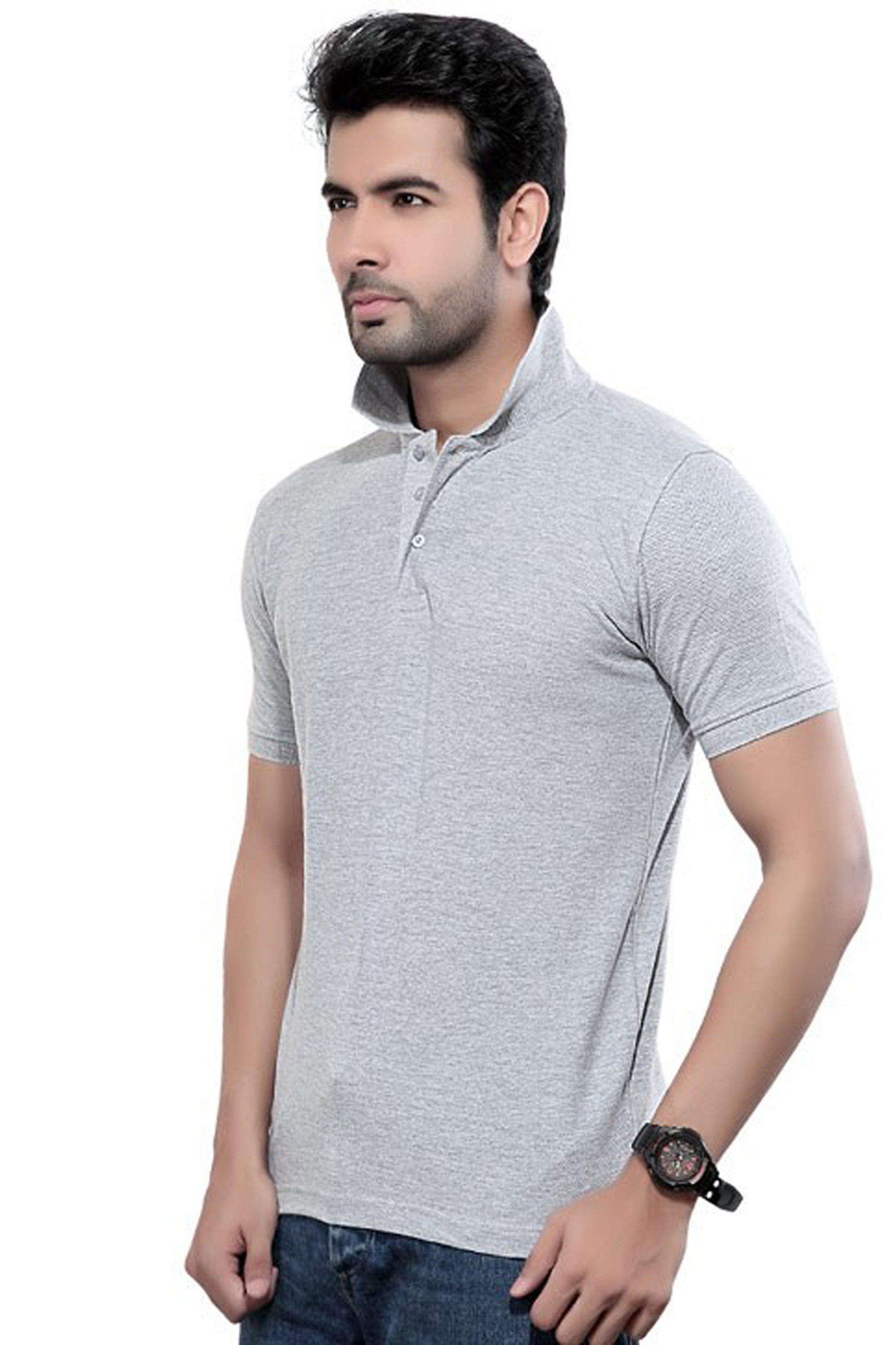 Set of two men's Ketex cotton blend half-sleeve polo shirts in multicolor, 2XL size.