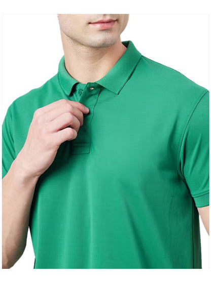 Set of three men's Ketex cotton blend half-sleeve polo T-shirts in multicolor, 2XL size, casual and comfortable style.