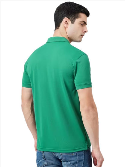 Set of three men's Ketex cotton blend half-sleeve polo T-shirts in multicolor, size 2XL, casual and comfortable design.