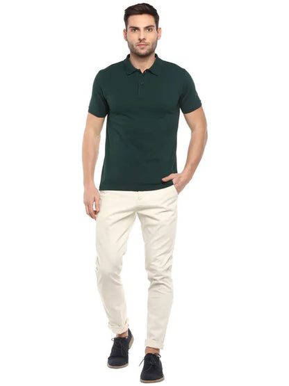 Set of three men's Ketex cotton blend half-sleeve polo T-shirts in multicolor, size 2XL, casual and comfortable fit.