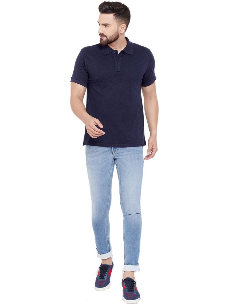 Set of four men's Ketex cotton blend half-sleeve polo T-shirts in multicolor, 2XL size, casual and comfortable clothing.