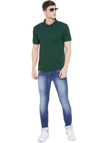 Set of four men's Ketex cotton blend half-sleeve polo T-shirts in multicolor, size 2XL, for casual and everyday wear.