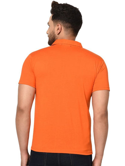 Set of four men's Ketex cotton blend half-sleeve polo T-shirts in multicolor, size 2XL, casual short-sleeve shirts.