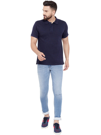 Set of four men's Ketex cotton blend half-sleeve polo T-shirts in multicolor, size 2XL, casual and comfortable wear.