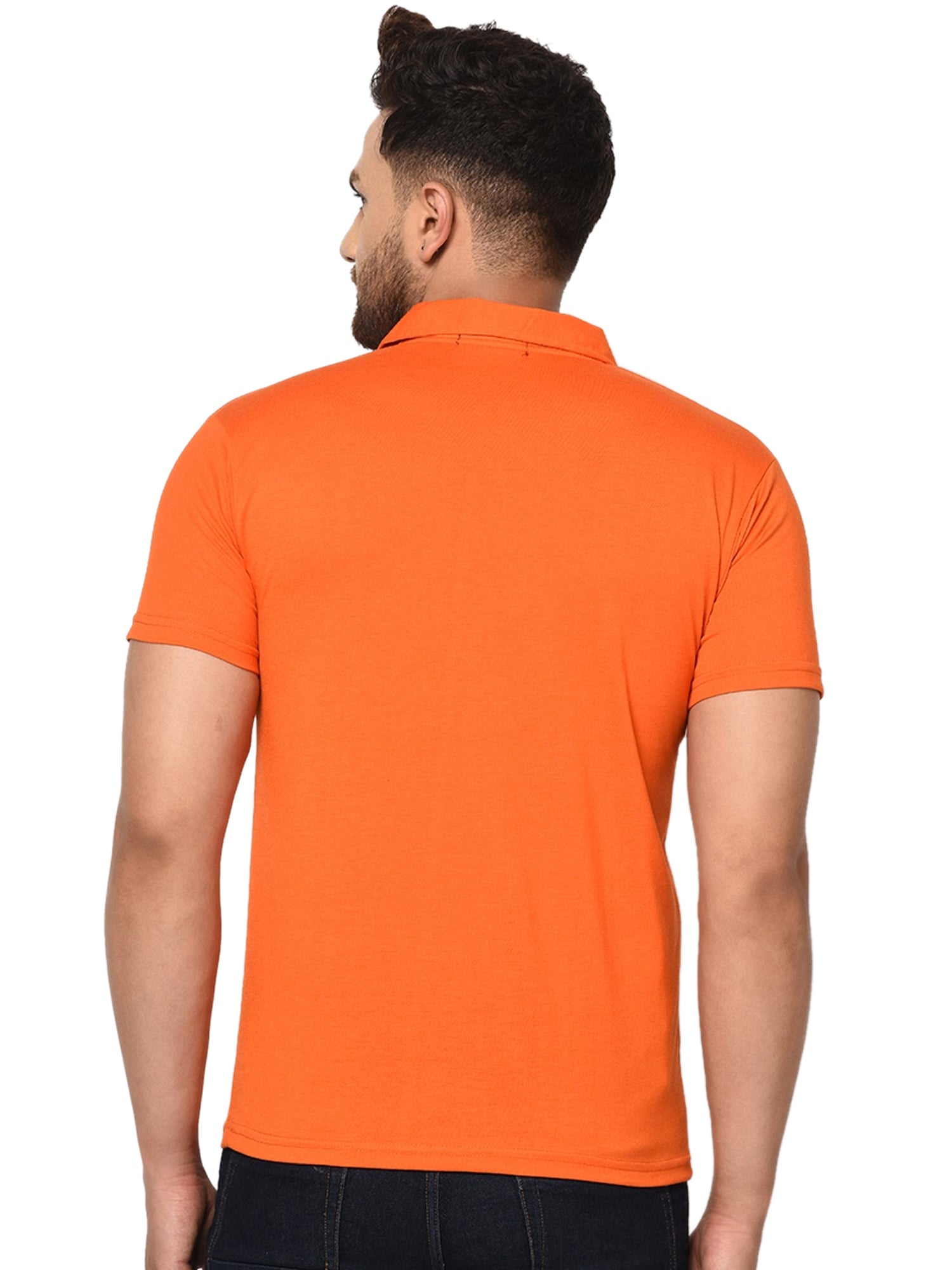 Set of four men's Ketex cotton blend half-sleeve polo T-shirts in multicolor, size 2XL, casual and comfortable fit.