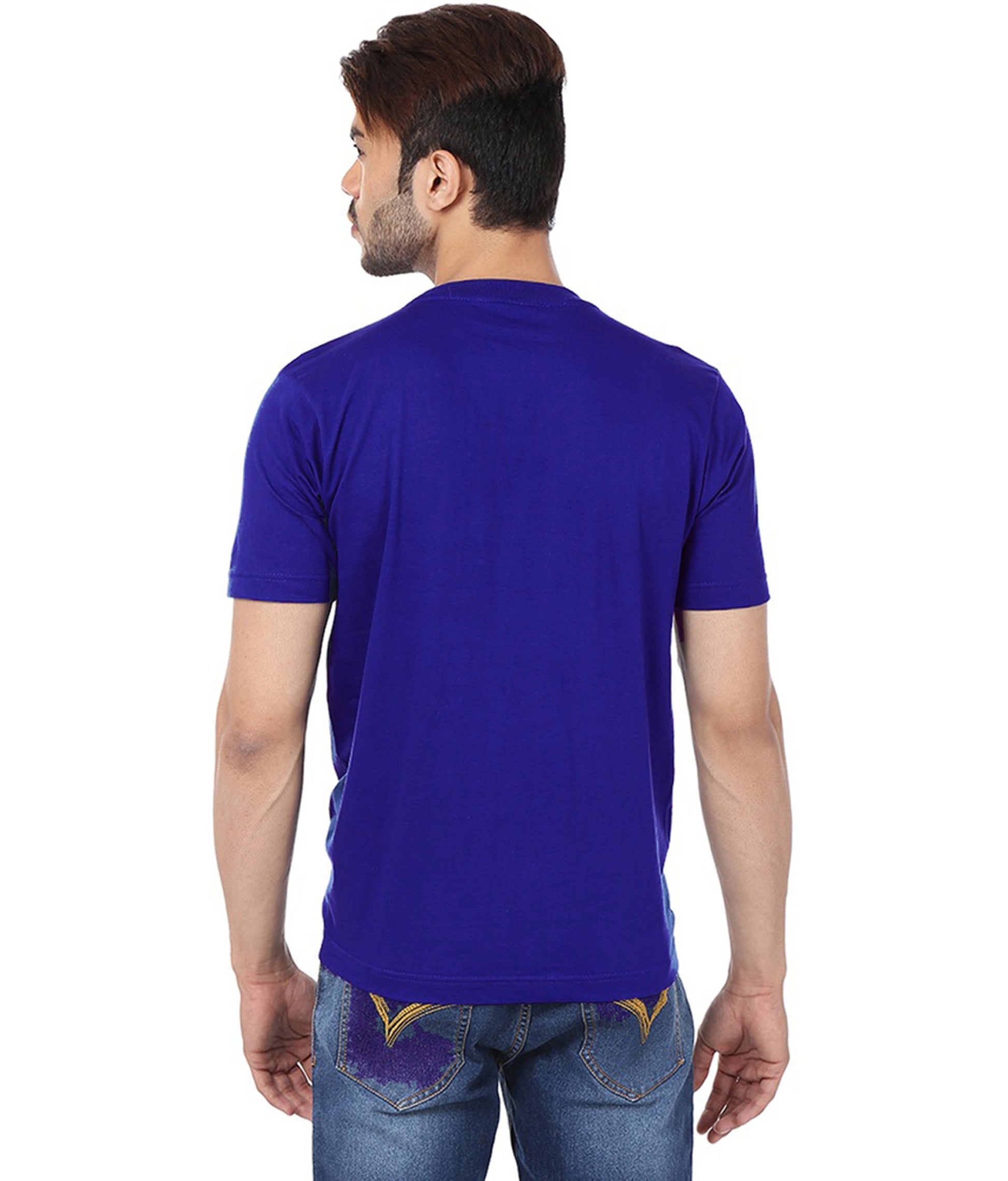 Pack of two multicolor Ketex men's round neck T-shirts in polyester blend, dri-fit fabric, 2XL size, casual men's clothing