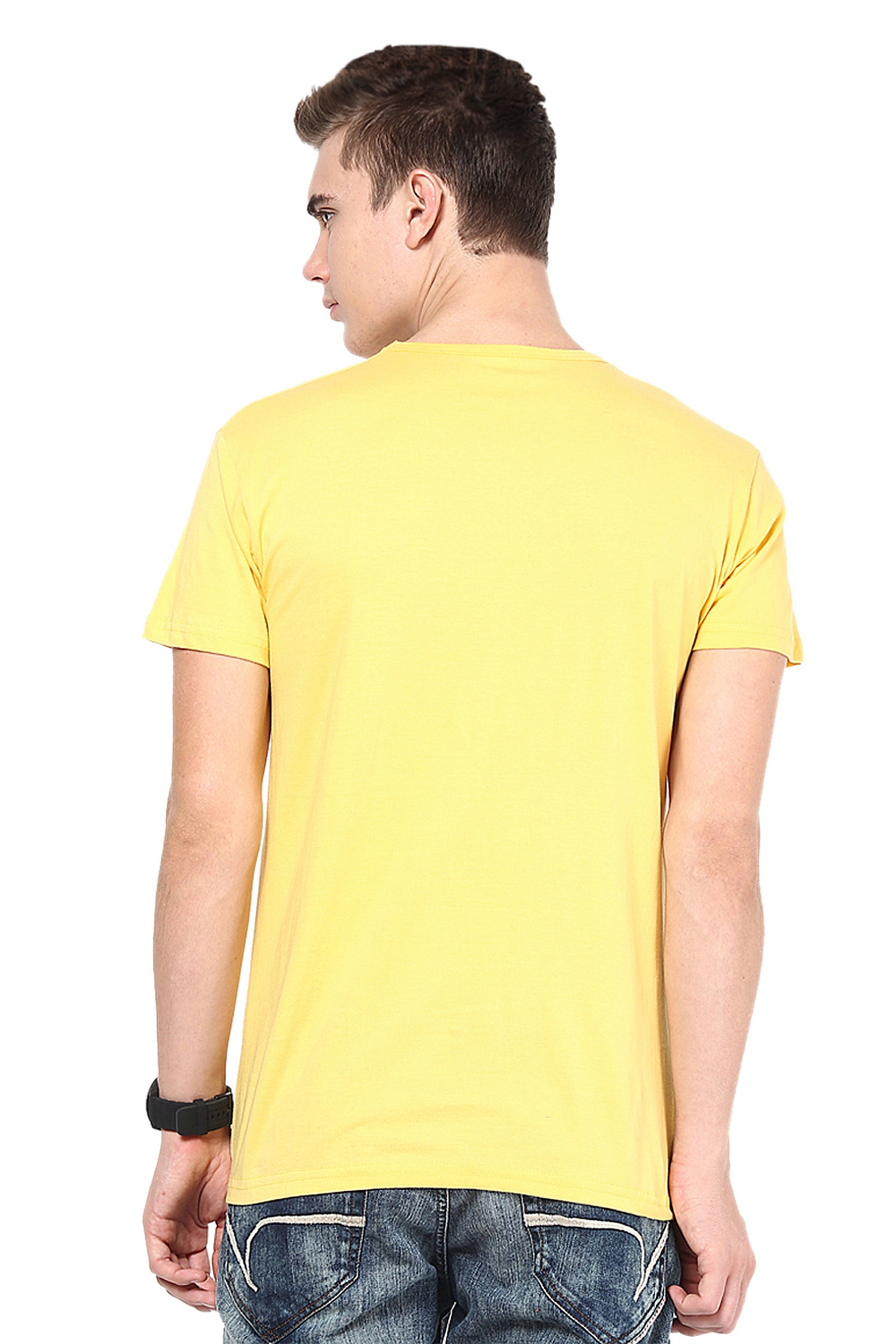 Set of three multicolor men's polyester blend Dri-Fit T-shirts with round necks, designed for active wear, in 2XL size.