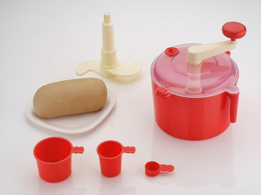 Wukusy 155 Dough Maker Machine with measuring cup, compact kitchen tool for kneading dough quickly and easily.