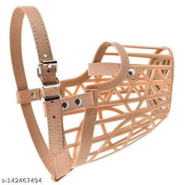 Multicolor ABS plastic size 3 dog muzzle, designed for pet safety, with a sturdy and lightweight construction.