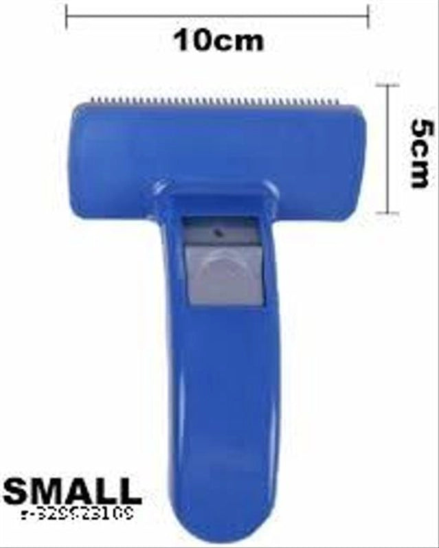 Multicolor ABS plastic slicker brush for pets, designed for grooming and removing loose fur from dogs and cats.