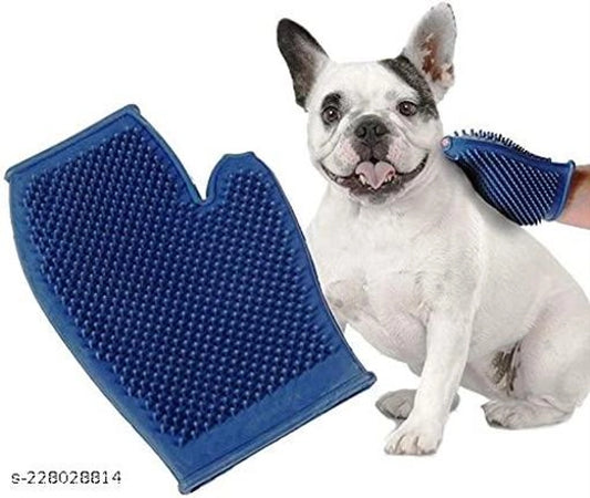 Multicolor pet hair remover deshedding gloves designed for effective grooming and hair removal from pets.