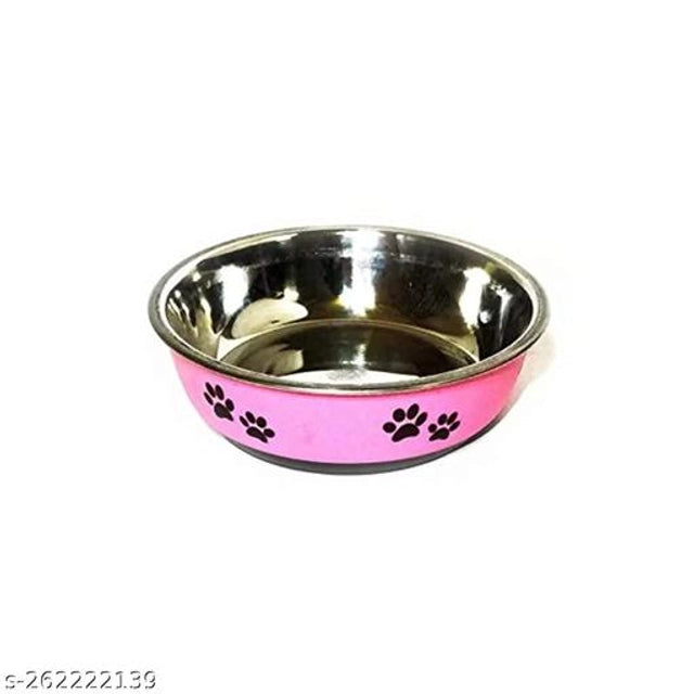 Multicolor stainless steel large feeding bowl for pets, suitable for pet beds, by 15929. Durable and easy to clean.