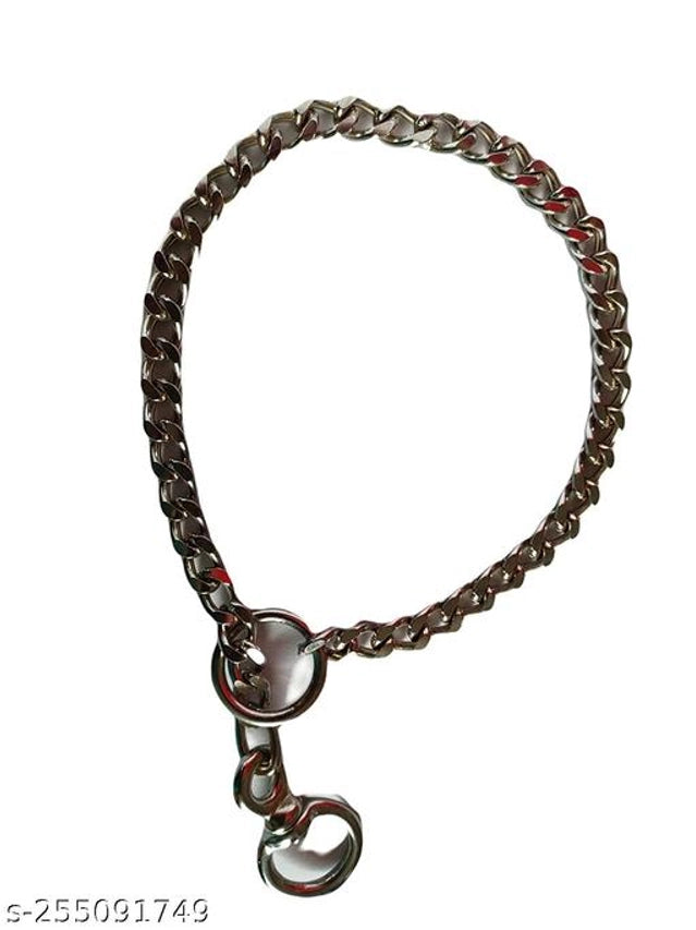 Multicolor 24-inch metal collar chain for large dogs, designed for pet beds by 15929. Durable and adjustable dog collar.