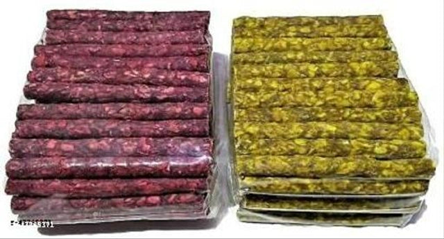 Rawhide Mutton and Chicken Flavour Chew Stick for pets, 200g pack of 2, shown with textured surface and packaging.
