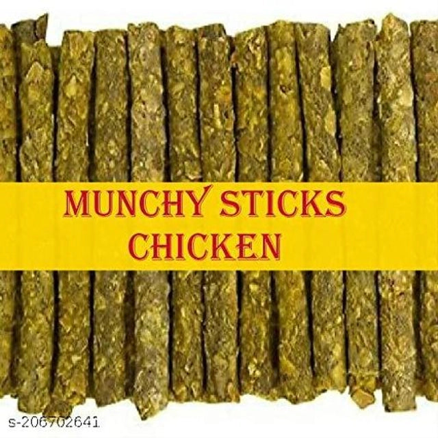 Rawhide chicken flavor chew sticks for dogs, 400g pack of 2, designed for pet chewing and dental health.