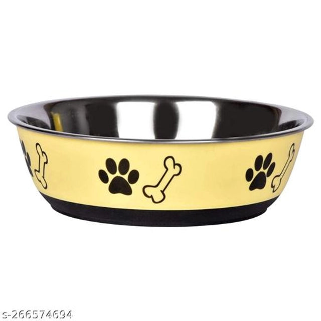 Multicolor stainless steel pet feeding bowls with 700 ml capacity, designed for pets, by 15929.