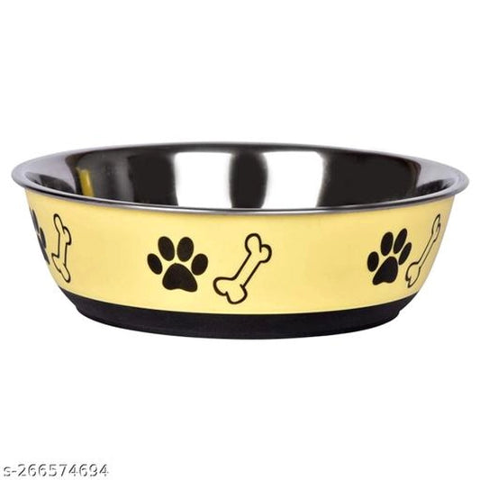 Multicolor stainless steel pet feeding bowls with 700 ml capacity, designed for pets, by 15929.