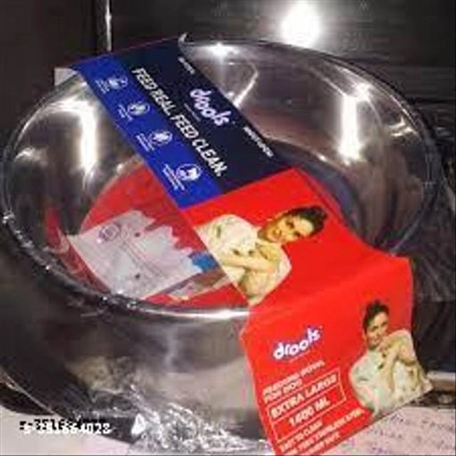 Multicolor stainless steel pet feeding bowl with 800 ml capacity for pets, designed for easy feeding and durability.