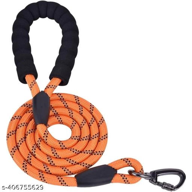 Multicolor nylon dog training leash by 15929, durable rope leash for walking and training dogs, size L.