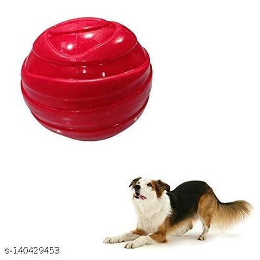 Multicolor silicone playing chew ball for dogs, pet toy suitable for dogs, designed for chewing and play, in size large.