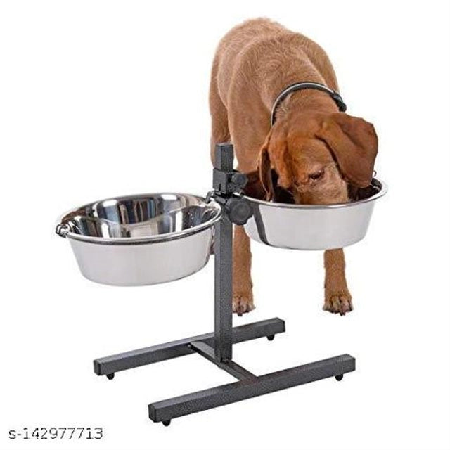 Multicolor stainless steel pet feeding bowls for pets, large size, designed for easy feeding and durable use.