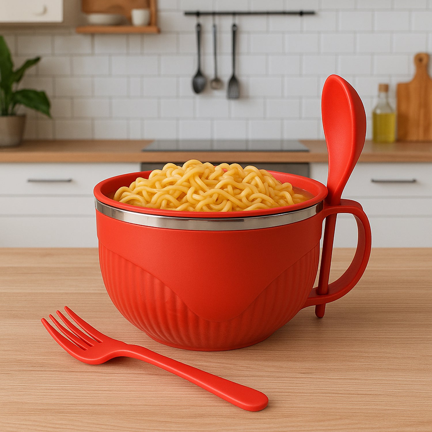Wukusy Supermom Refresh Soup Bowl, 650ml, white ceramic with a smooth finish, ideal for serving soups and stews in home kitchen.