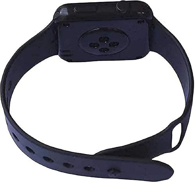 Black LED digital watch for kids by 16001, showing time display on a sleek digital watch face.