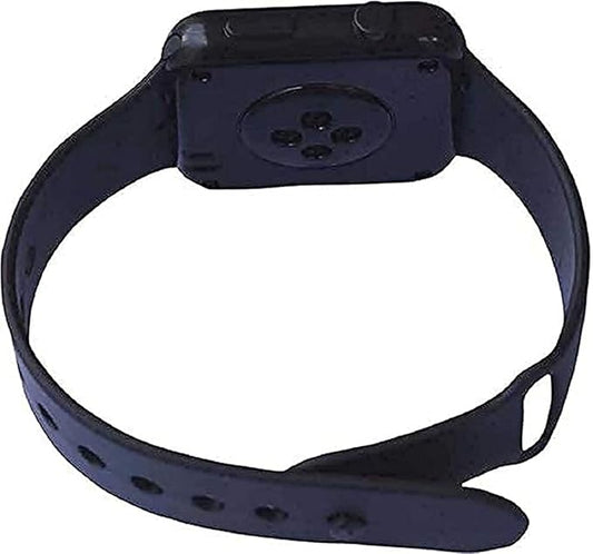 Black LED digital watch for kids by 16001, showing time display on a sleek digital watch face.