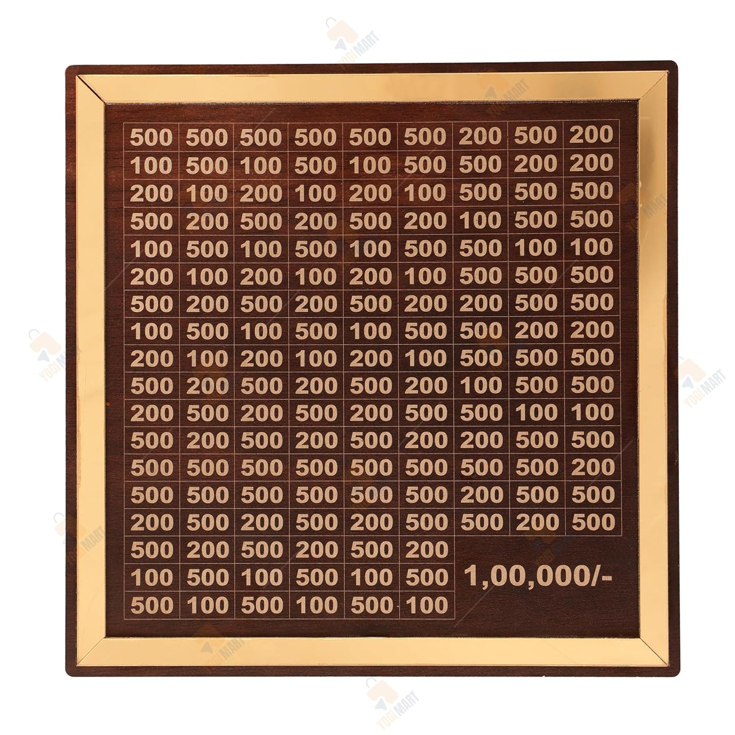 Wooden piggy bank from brand 16079, a classic money bank with a natural wood finish and coin slot on top.